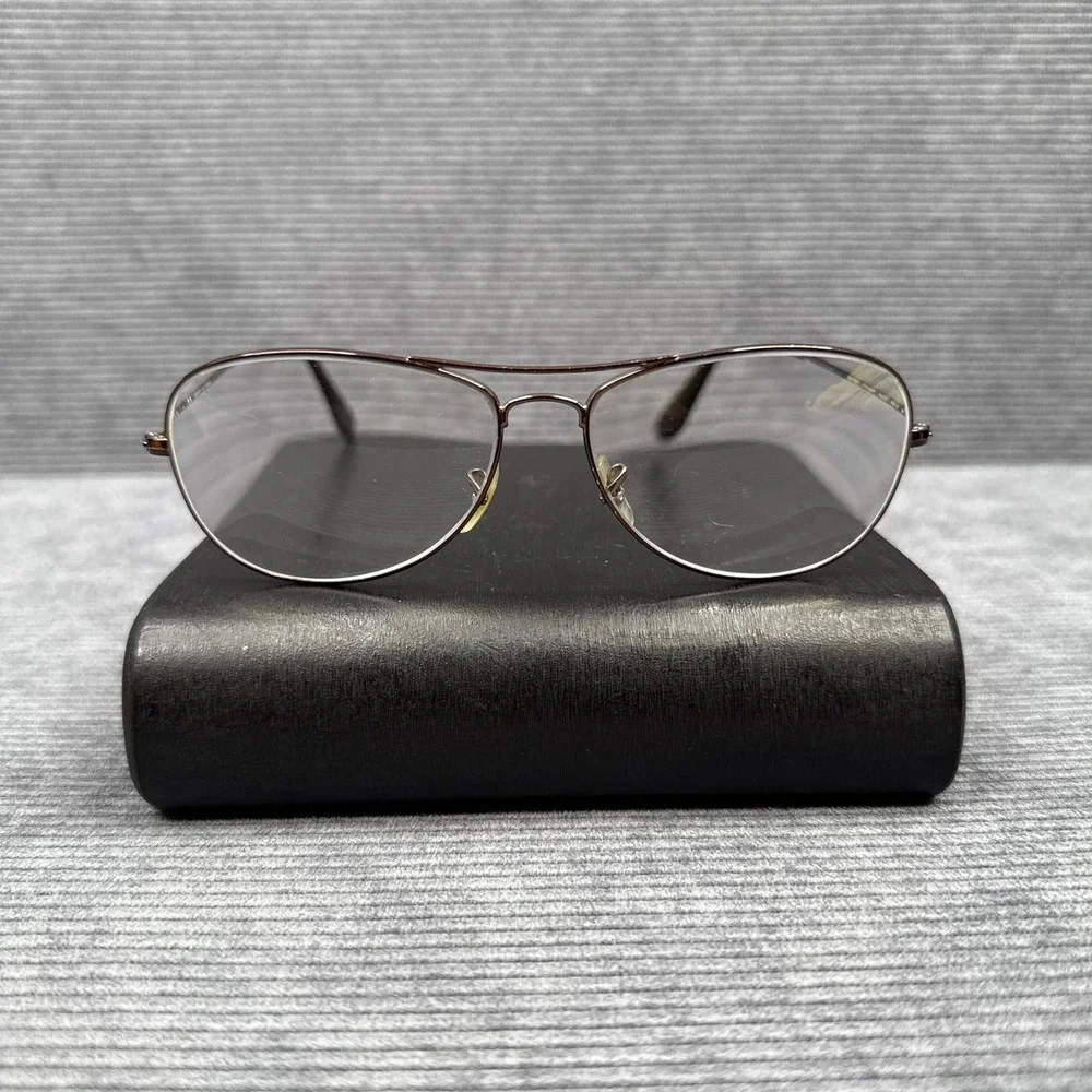 Ray-Ban Cockpit RB 3362 Brown Metal Aviator Sunglasses 59-14 3N‎ Made in China